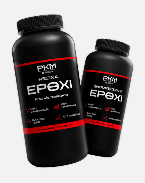 Kit resina epóxi PKM alta viscosidade - resina e endurecedor