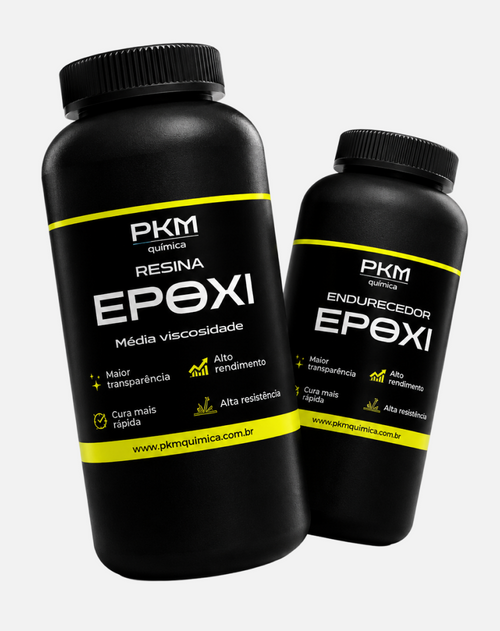 Kit resina epóxi PKM baixa viscosidade - resina e endurecedor