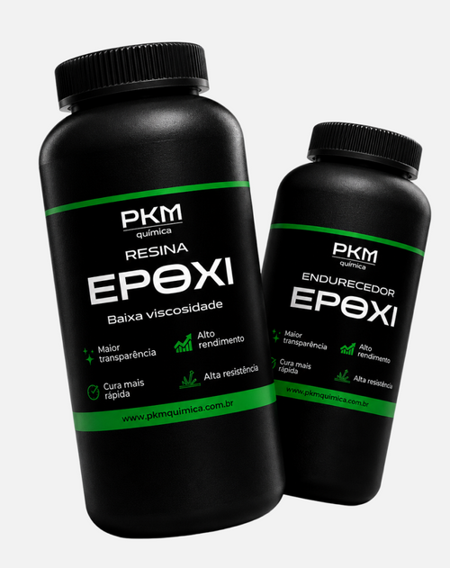 Kit resina epóxi PKM média viscosidade - resina e endurecedor