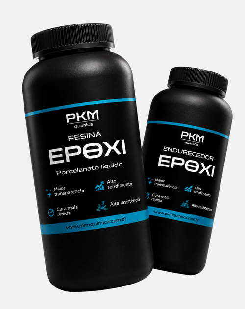 Kit porcelanato líquido PKM - resina e endurecedor